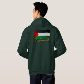 Palestina (Arabisch) Hoodie (Achterkant volledig)