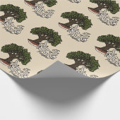 Palestina Arabisch woord met Palestijnse olijfboom Cadeaupapier (Hoek)