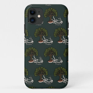 Palestina Arabisch woord met Palestijnse olijfboom Case-Mate iPhone Case