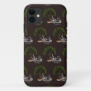 Palestina Arabisch woord met Palestijnse olijfboom Case-Mate iPhone Case