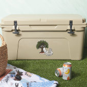 Palestina Arabisch woord met Palestijnse olijfboom Sticker (Koeler)