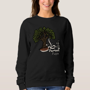 Palestina Arabisch woord met Palestijnse olijfboom Trui