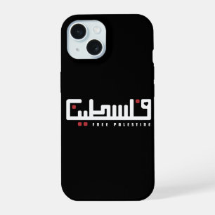 Palestina Arabisch woord Wordart - Palestijnse vri iPhone 15 Case