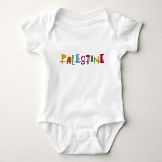 PALESTINA Arabische naam Kleurrijk Romper (Voorkant)