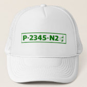 Palestina auto registratie bord - niet echt trucker pet (Voorkant)