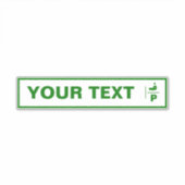  Palestina auto registratie bord. Sticker (Voorkant)