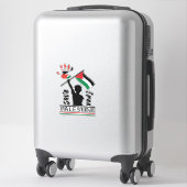 Palestina Autosticker, Palestijnse Vlag Decal, Gaz Sticker (Koffer)
