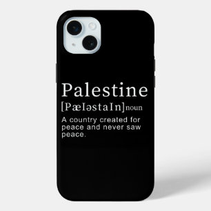Palestina Betekenis ontwerp Palestina Definitie te iPhone 15 Mini Hoesje