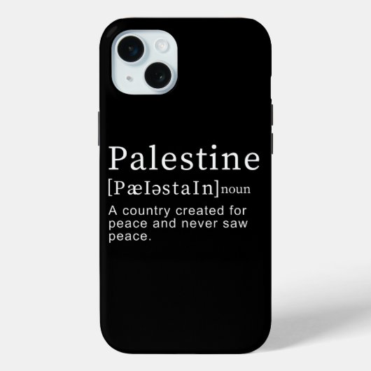Palestina Betekenis ontwerp Palestina Definitie te Case-Mate iPhone Case (Achterkant)