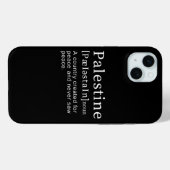 Palestina Betekenis ontwerp Palestina Definitie te Case-Mate iPhone Case (Achterkant (horizontaal))