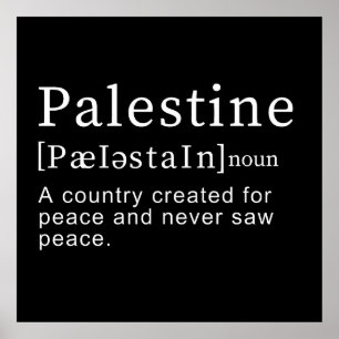 Palestina Betekenis ontwerp Palestina Definitie te Poster