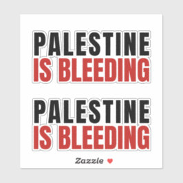 PALESTINA BLOEDT STICKER