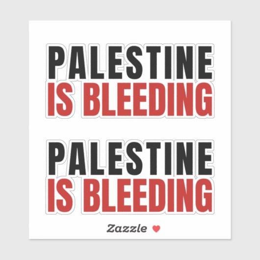 PALESTINA BLOEDT STICKER (Vel)