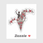 Palestina Bloemenkaart Sticker (Vel)