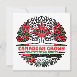 Palestina - Canada - boomstammen Kaart