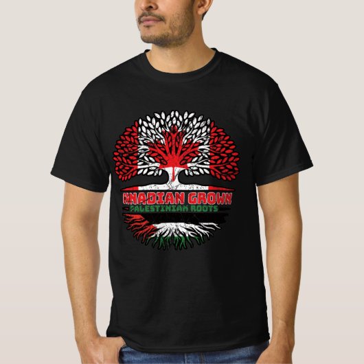 Palestina - Canada - boomstammen T-shirt (Voorkant)