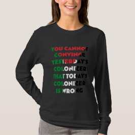 Palestina Dames T-shirt met Lange Mouwen 
