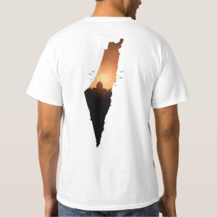 palestina doet het licht aan t-shirt
