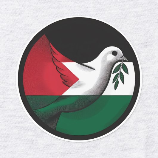 Palestina Dove van de Vrede Labels (Design 2)