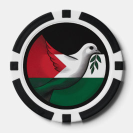 Palestina Dove van de Vrede Poker Chips