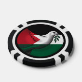 Palestina Dove van de Vrede Poker Chips (Enkel)