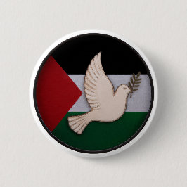 Palestina Dove van de Vrede Ronde Button 5,7 Cm