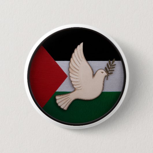 Palestina Dove van de Vrede Ronde Button 5,7 Cm (Voorkant)