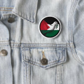 Palestina Dove van de Vrede Ronde Button 5,7 Cm (In situ)