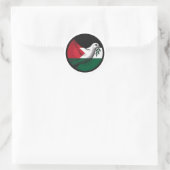 Palestina Dove van de Vrede Ronde Sticker (Tas)
