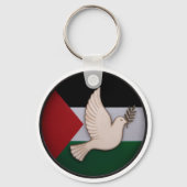 Palestina Dove van de Vrede Sleutelhanger (Voorkant)