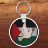 Palestina Dove van de Vrede Sleutelhanger (Voorkant)