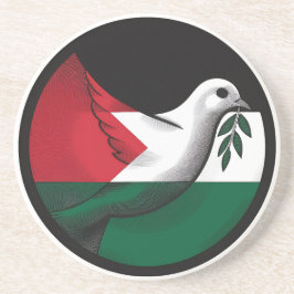 Palestina Dove van de Vrede Zandsteen Onderzetter