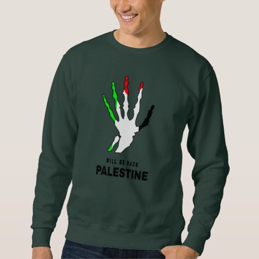 Palestina elegant design sweatshirt (Voorkant)