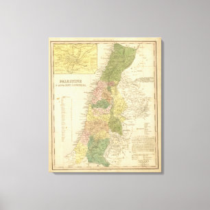 Palestina en aangrenzende landen 2 canvas afdruk