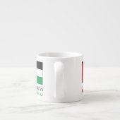 Palestina en Palestijnse vlag Espresso Kop (Achterkant)