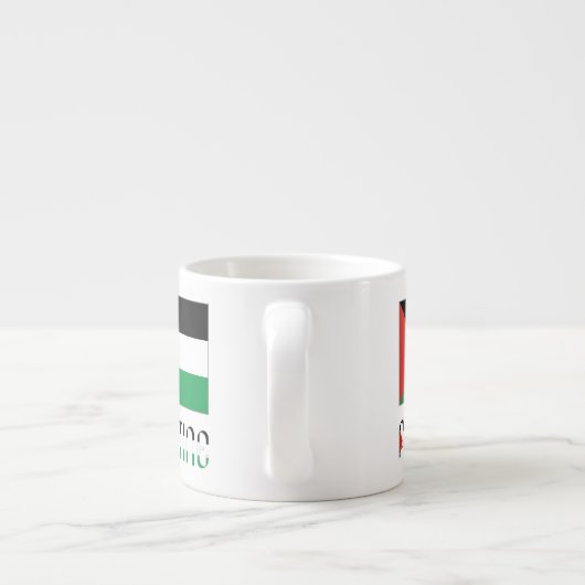 Palestina en Palestijnse vlag Espresso Kop (Achterkant)