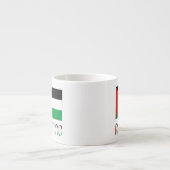 Palestina en Palestijnse vlag Espresso Kop (Voorkant)