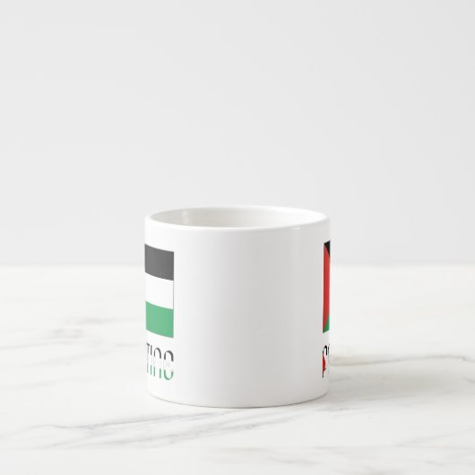 Palestina en Palestijnse vlag Espresso Kop (Voorkant)