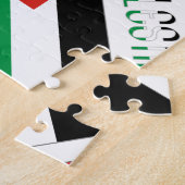 Palestina en Palestijnse vlag gepersonaliseerd Legpuzzel (Zijkant)