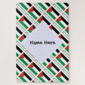 Palestina en Palestijnse vlag gepersonaliseerd Legpuzzel (Verticaal)