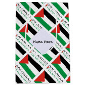 Palestina en Palestijnse vlag met uw Nam Medium Cadeauzakje (Voorkant)