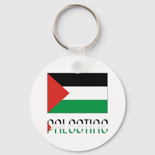 Palestina en Palestijnse vlag Sleutelhanger (Voorkant)