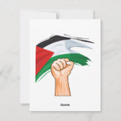 Palestina Feestdagenkaart (Achterkant)