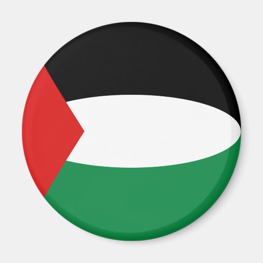 Palestina Fisheye Vlag Magneet (Voorkant)