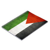 Palestina Flag Notitieboek Grunge Aged Style (Linkerzijde)