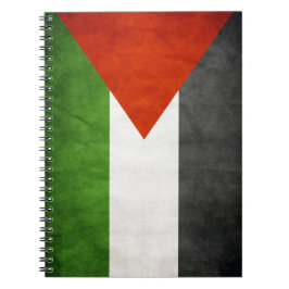 Palestina Flag Notitieboek Grunge Aged Style