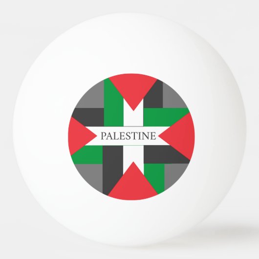 Palestina Footballer Sport Voetbal Pingpongbal (Voorkant)