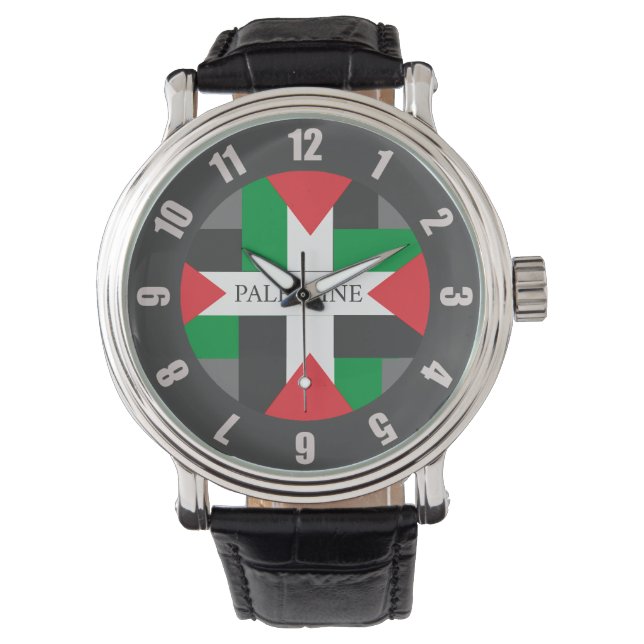 Palestina Footballer Sport Voetbal Watch Horloge (Voorkant)