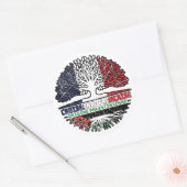 Palestina French France Tree Roots Ronde Sticker (Envelop)