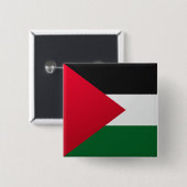 Palestina Glanzende Vierkante Vlag Button 5,1 Cm (Voorkant /achterkant)
